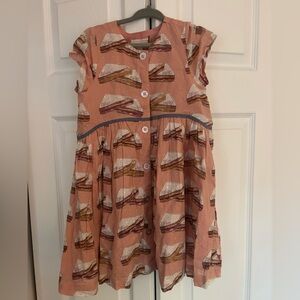 Pink Chicken Peanut Butter Sandwich Dress 4t NWT